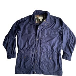 Eddie Bauer Tall Mens XL Navy Wool Lined Mountain Parka Jacket vintage Classic